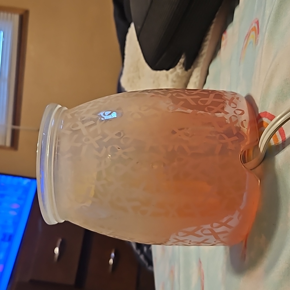 Breast cancer awareness automatic Scentsy pot